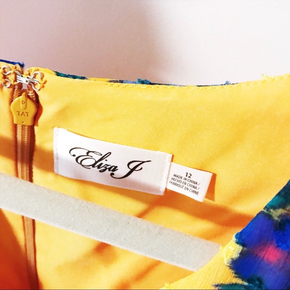 Eliza J. - Asymmetrical Hem Floral Dress - Picture 8 of 8